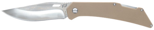 Schrade 1159301 Slingshot Lockback Folder 4" Recurve Clip Point/Satin AUS-10 Blade 5" G10 Handle