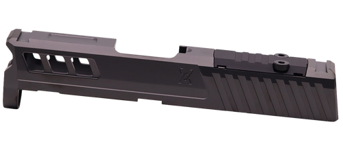 True Precision Inc TPSHCSBCRMS Axiom Optic Cut Slide Fits Springfield Hellcat Black DLC Anodized 416R Stainless Steel