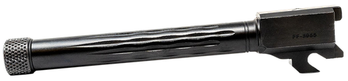 Faxon Firearms 320B910NFLOQT Match Series  9mm Luger Fluted Threaded Black Nitride Stainless Steel, Fits Sig P320