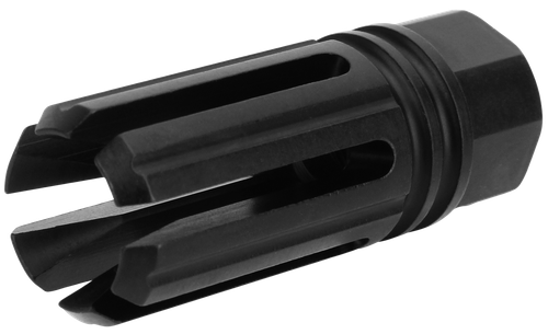 TacFire MZ1005N 6 Prong Flash Hider Black Nitride Steel with 1/2"-28 tpi Threads & 2.22" OAL for 5.56x45mm NATO AR-Platform