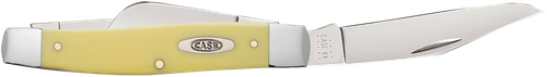 Case 00203 Stockman  Large Folding Clip Point/Spey Plain Tumble Polish Carbon Steel Blade/Smooth Yellow Synthetic Handle