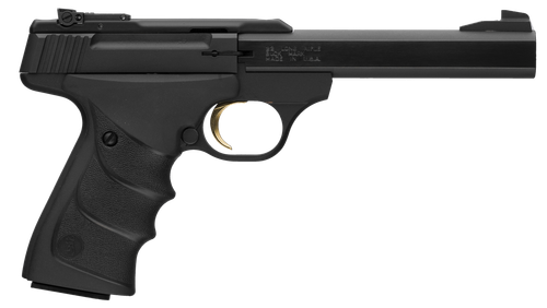 Browning 051497490 Buck Mark URX 22 LR 10+1 5.50" Slab Side Barrel, Matte Black Serrated Steel Slide & Aluminum Frame, Black Overmolded RX Grips
