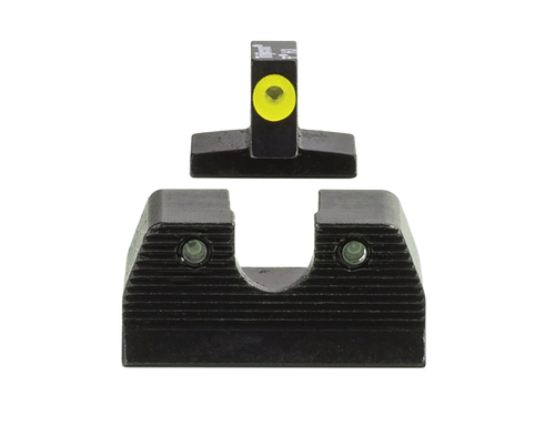 Trijicon 600890 HD XR Night Sight Set Green Tritium/Yellow Outline Front, Green Tritium Rear, Black Frame, Fits FN FNP/FNX