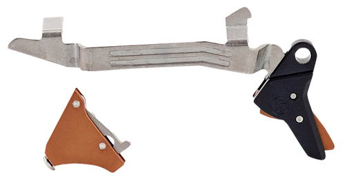 Timney Triggers ALPHAGLOCK5 Alpha Competition 9mm Luger/40 S&W/22 LR, Bronze Straight Trigger, Compatible w/Glock Gen5 & Glock 44