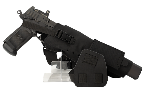 Cole-tac VWX101 Varmint Wrangler XL Pistol Holder Chest Black Right Hand
