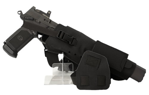 Cole-tac VWX101 Varmint Wrangler XL Pistol Holder Chest Black Right Hand