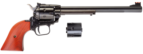 Heritage Mfg RR22MB9AS Rough Rider  22 LR/22 WMR 6 Shot, 9" Black Steel Barrel, Black Zinc Alloy Frame, Black Cylinder Cocobolo Grip, Hammer/Thumb Safety, Exposed Hammer