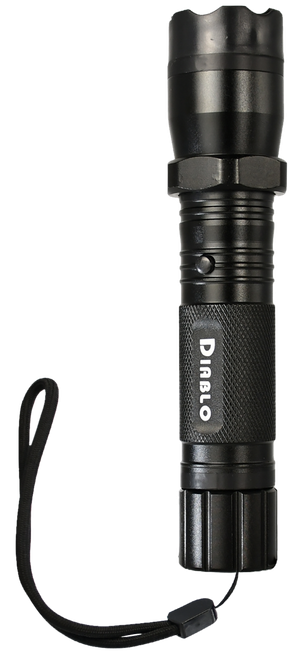 SKYLINE USA INC TLSGGDD Stun Gun Diablo Black Aluminum Features Flashlight