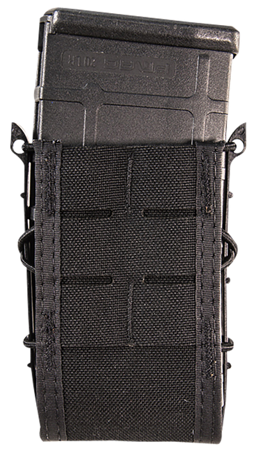 High Speed Gear 41TA00BK TACO Duty Single Rifle Mag Pouch, Black Nylon with MOLLE Exterior, Fits MOLLE & 2" Belt