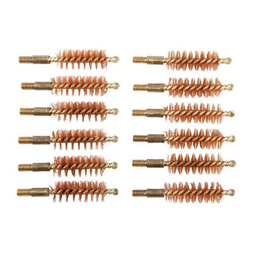 BRONZE PISTOL BRUSH, 10MM/40/41 CALIBER, 8-32M, 12 PACK