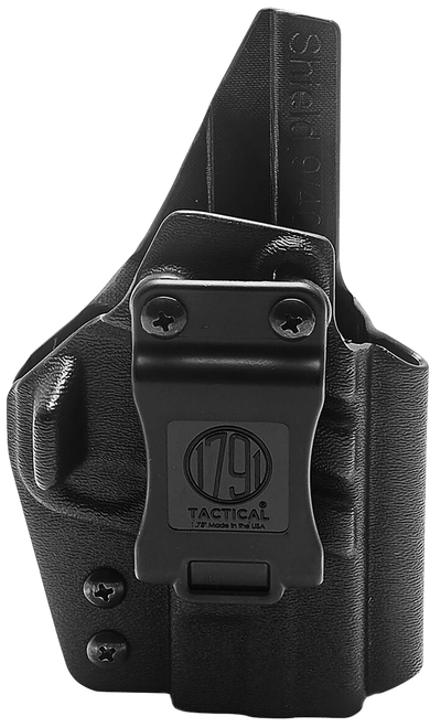 1791 Gunleather TACIWBG2CG3BLKR Tactical Kydex  IWB Black Kydex Belt Clip Fits Taurus G2C/G3 Right Hand