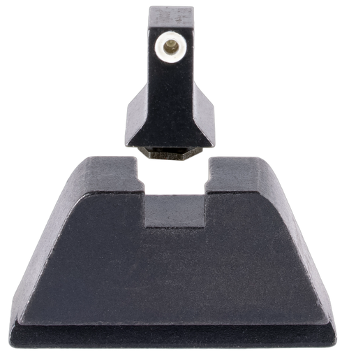 Trijicon GL201C601136 Suppressor/Optic Height Sights  Green/Tritium White Outline Front Sight-Black/Blank Rear Sight Glock 17/17L/19/22 Standard Frame