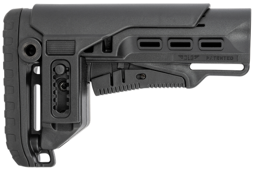 NcStar VG087052 Tactical PCP52 Mil-Spec Stock Black Synthetic Collapsible with Adjustable Cheekpiece