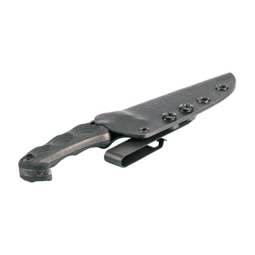 STROUP MK2 4" CERAKOTE BLK W/SHEATH