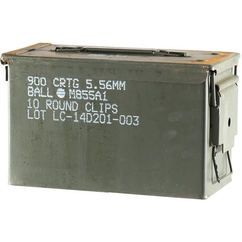 GI 50 CALIBER AMMO CAN GREEN - USED