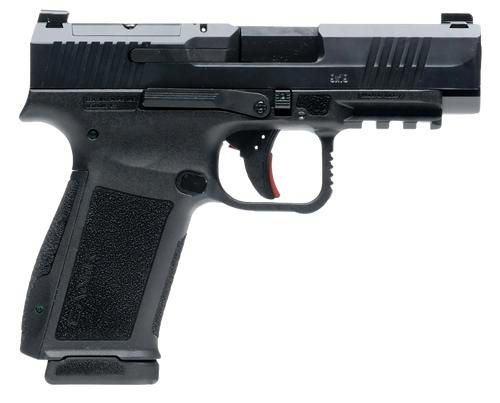 Canik HG7885N Mete MC9LS Sub-Compact Frame 9mm Luger 10+1 3.64" Black Steel Barrel, Black Nitride Serrated Steel Slide, Black Polymer Frame w/Picatinny Rail, Interchangeable Backstrap Grip