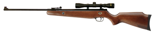 Beeman 1051 Teton Combo Spring Piston 177 Pellet Black Rec/Barrel Hardwood Stock Includes 4x32mm Scope