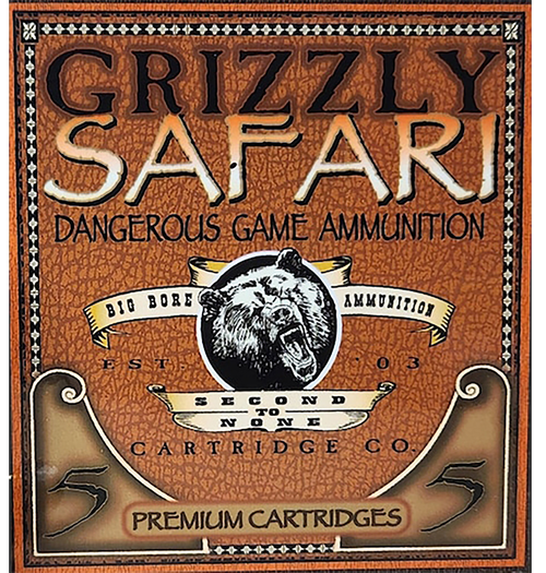Grizzly Ammo GC47NE2   470NitroExpress 500gr Solid Brass 5 Per Box/10 Case