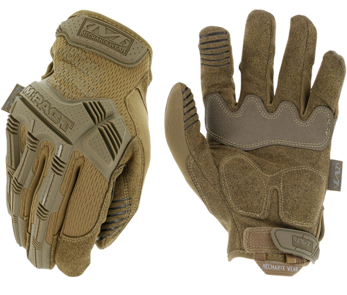 Mechanix Wear MPT72009 M-Pact  Coyote Fingerless Synthetic Leather Medium TPR Closure