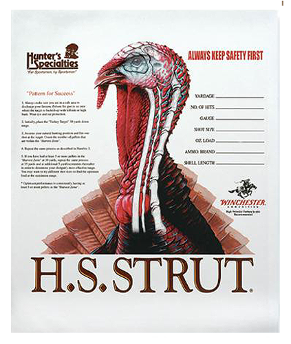 HS Strut 06850 Turkey  Paper Hanging Shotgun 11" x 11" Multi-Color 12 PK