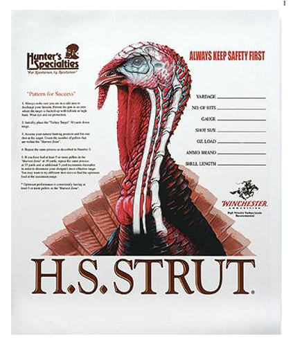 HS Strut 06850 Turkey  Paper Hanging Shotgun 11" x 11" Multi-Color 12 PK
