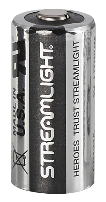 Streamlight 85180 CR123A Lithium Batteries  Silver/Black 3 Volts (6) Single Pack