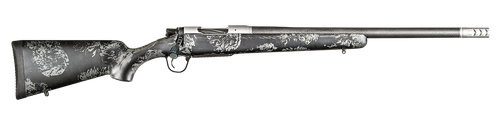 Christensen Arms 8010631801 Ridgeline FFT 7mm PRC 3+1 24" Carbon Fiber Threaded Barrel, Stainless Steel Drilled & Tapped Receiver, Carbon w/Gray Accents Sporter FFT Carbon Fiber Stock