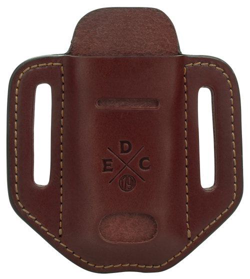 1791 Gunleather HDESSLCHNA EDC Heavy Duty Easy Slide Solo OWB Chestnut Leather Belt Slide Ambidextrous