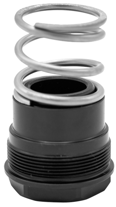 Huxwrx 1836  3-Lug Adapter 9mm Fits 1/2"x28 Steel Black Nitride