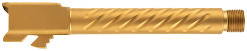 Ballistic Advantage BAPSG175T3G Premium Series  9mm Luger Fits Glock 17 Gen 5 Fluted Threaded Gold PVD Stainless Steel
