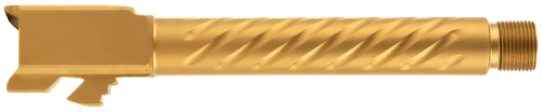 Ballistic Advantage BAPSG175T3G Premium Series  9mm Luger Fits Glock 17 Gen 5 Fluted Threaded Gold PVD Stainless Steel