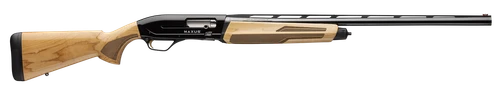 Browning 011778205 Maxus II Hunter Full Size 12 Gauge Semi-Auto 3" 4+1 26" Matte Blued Vent Rib Barrel, Matte Black Aluminum Receiver, Adjustable Shim Gloss AAAA Maple Wood Stock