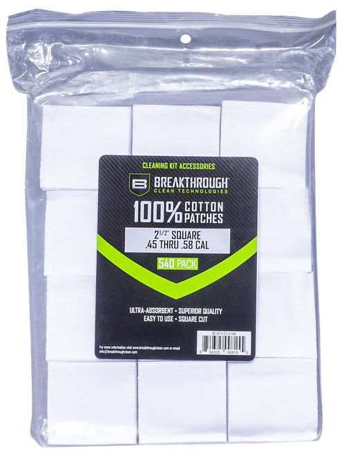 Breakthrough Clean BTCPS212540 Square Patches 45/54 Cal 540 pieces