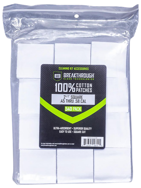 Breakthrough Clean BTCPS212540 Square Patches 45/54 Cal 540 pieces