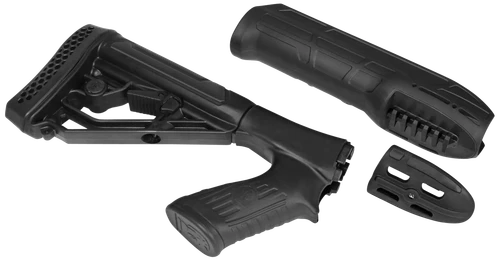 ADAPTIVE TACTICAL AT02000 EX Performance Stock & Forend Black Synthetic, Fits Remington 870 12 Gauge