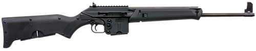 Kel-Tec SU16BLK SU-16 Sport Utility 5.56x45mm NATO Caliber with 18.50" Barrel, 10+1 Capacity, Black Metal Finish, Black Fixed Storage Compartment Stock Right Hand
