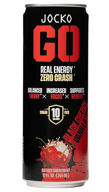 Jocko Fuel 29000 Black Cherry Vanilla Energy Drinks 12oz 12Pack