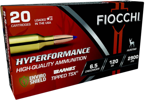 Fiocchi 65CMTTSX Hyperformance  6.5Creedmoor 120gr Barnes Tipped TSX 20 Per Box/10 Case