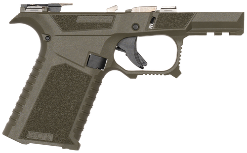 Sct Manufacturing 0226020000IB Sub Compact  Compatible w/ Glock 43X/48 OD Green Polymer Frame Aggressive Texture Grip