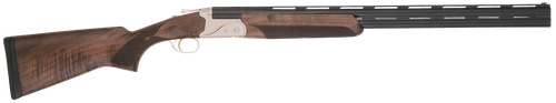 TriStar 33148 Trinity II LT Full Size 410 Gauge Break Open 3" 2rd 28" Black Over/Under Vent Rib Barrel, Engraved Silver Aluminum Receiver, Fixed Turkish Walnut Stock, Right Hand