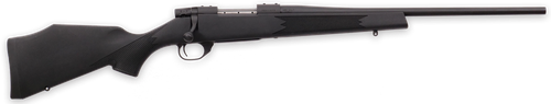 Weatherby VYT222RR0T Vanguard Synthetic Compact 22-250 Rem 5+1 20" Matte Blued #1 Threaded Barrel, Matte Blued Drilled & Tapped Steel Receiver, Black Adjustable Synthetic Stock