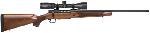 Mossberg 27941 Patriot  270 Win Caliber with 5+1 Capacity, 22" Fluted Barrel, Matte Blued Metal Finish & Walnut Stock Right Hand (Full Size) Includes Vortex Crossfire II 3-9x40mm Scope