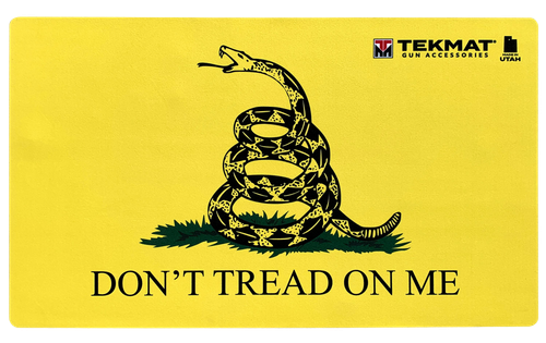 TekMat TEK42TREAD Don't Tread on Me Door Mat Black/Yellow Rubber 42" Long Snake/"Don't Tread On Me"