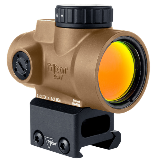 Trijicon 2200348 MRO SD  Coyote Tan 1x25mm 2 MOA Green Dot Reticle Full Co-Witness Mount