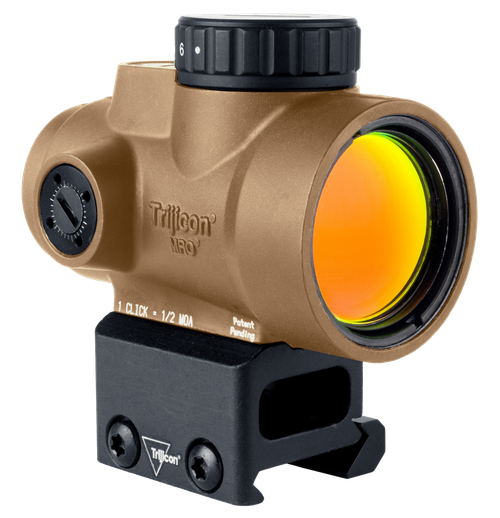 Trijicon 2200348 MRO SD  Coyote Tan 1x25mm 2 MOA Green Dot Reticle Full Co-Witness Mount