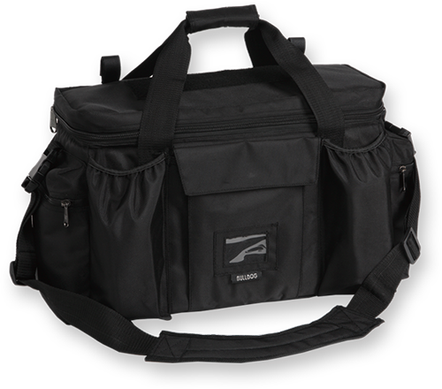 Bulldog BD920 Deluxe Police & Shooter XL Black Nylon w/ Removeable Dividers, Storage Pockets