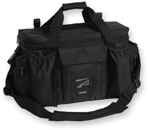 Bulldog BD920 Deluxe Police & Shooter XL Black Nylon w/ Removeable Dividers, Storage Pockets