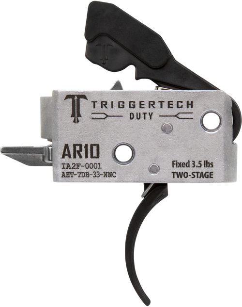 TriggerTech AHTTDB33NNC Duty  Curved Trigger Two-Stage 3.50 lbs Draw Weight Fits AR-10