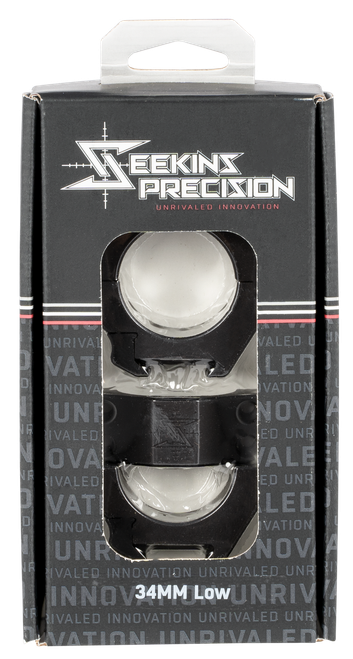 Seekins Precision 0010630002 Scope Rings  Matte Black 34mm Low