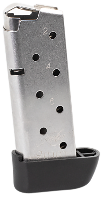 Kimber Mfg, Inc 1200845A Micro 9  7rd Extended 9mm Luger Silver Stainless Steel